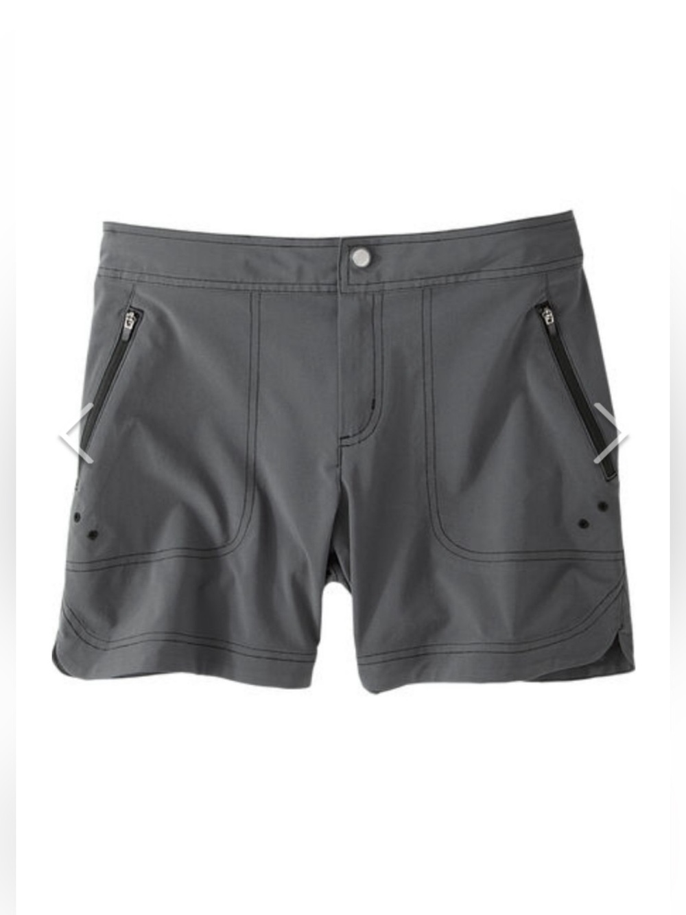 Title Nine Beach Shorts Rogue 5” Slate Grey Athletic Hiking Outdoor Shorts Sz 14